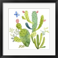 Happy Cactus II Framed Print