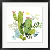 Happy Cactus III Framed Print