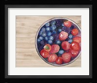 Bowls of Fruit III Framed Print