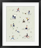 Park People II Framed Print