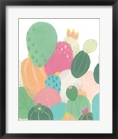 Cactus Confetti I Framed Print