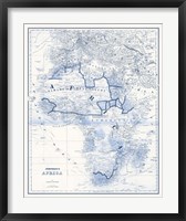 Africa in Shades of Blue Fine Art Print