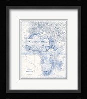 Africa in Shades of Blue Fine Art Print