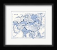 Asia in Shades of Blue Fine Art Print