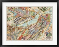 Modern Map of Boston Fine Art Print