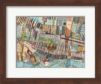 Modern Map of Montreal Fine Art Print