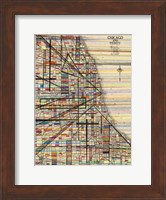 Modern Map of Chicago Fine Art Print