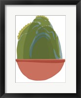 Mod Cactus III Framed Print