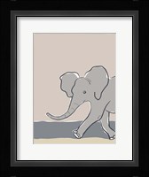 Pastel Zoo III Framed Print