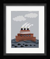 Oceans Ahoy I Framed Print