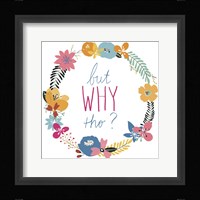 Snarky Florals VII Framed Print