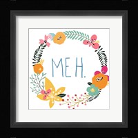 Snarky Florals IX Framed Print