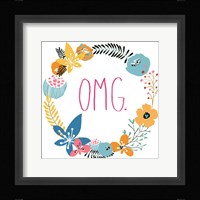 Snarky Florals X Framed Print