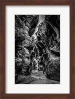 Slot Canyon Utah 8 Black & White Fine Art Print