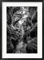 Slot Canyon Utah 11 Black & White Fine Art Print