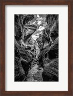 Slot Canyon Utah 11 Black & White Fine Art Print