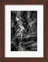 Slot Canyon Utah 12 Black & White Fine Art Print