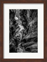 Slot Canyon Utah 12 Black & White Fine Art Print