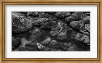 River Rocks 2 Black & White Fine Art Print