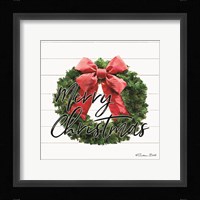 Merry Christmas Wreath Fine Art Print