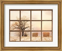 View of Winter Fields Fine Art Print