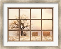 View of Winter Fields Fine Art Print