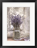 Lavender Bench Framed Print
