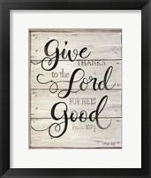 Give Thanks to the Lord Fine Art Print