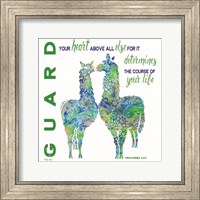 Guard Your Heart Llamas Fine Art Print