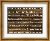 Grandparents House Rules Fine Art Print