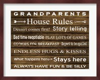 Grandparents House Rules Fine Art Print