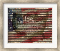 I Stand American Flag on Metal Fine Art Print