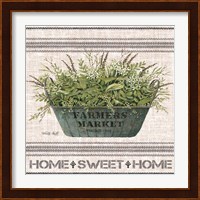 Galvanized Farmer's Market Home Sweet Home Fine Art Print