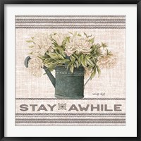 Galvanized Peonies Stay Awhile Fine Art Print