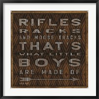 Rifle Racks in Moose Tracks Fine Art Print