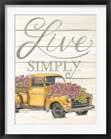 Live Simply Fine Art Print