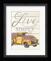 Live Simply Fine Art Print