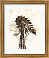 Watercolor Windmill Fine Art Print