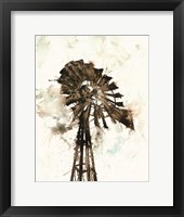Watercolor Windmill Fine Art Print