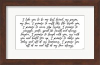 My Vow to You Fine Art Print