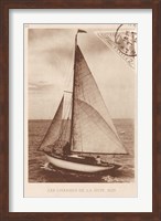Vintage Sailing II Sepia Fine Art Print