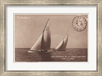 Vintage Sailing I Sepia Fine Art Print