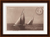 Vintage Sailing I Sepia Fine Art Print