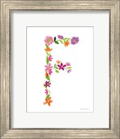 Floral Alphabet Letter VI Fine Art Print