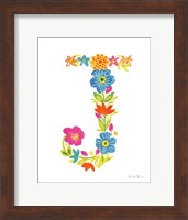 Floral Alphabet Letter X Fine Art Print