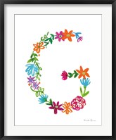 Floral Alphabet Letter VII Fine Art Print