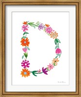 Floral Alphabet Letter IV Fine Art Print