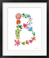 Floral Alphabet Letter II Fine Art Print