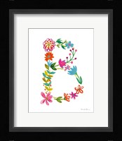 Floral Alphabet Letter II Fine Art Print