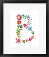 Floral Alphabet Letter II Fine Art Print